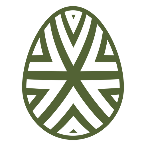 Huevo de pascua pintado huevo de pascua huevo de pascua silueta de patrón de rayas Diseño PNG