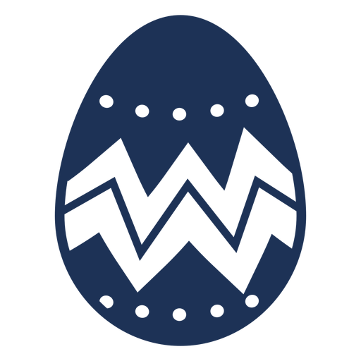 Huevo de pascua pintado huevo de pascua huevo de pascua patr?n de zigzag punto silueta