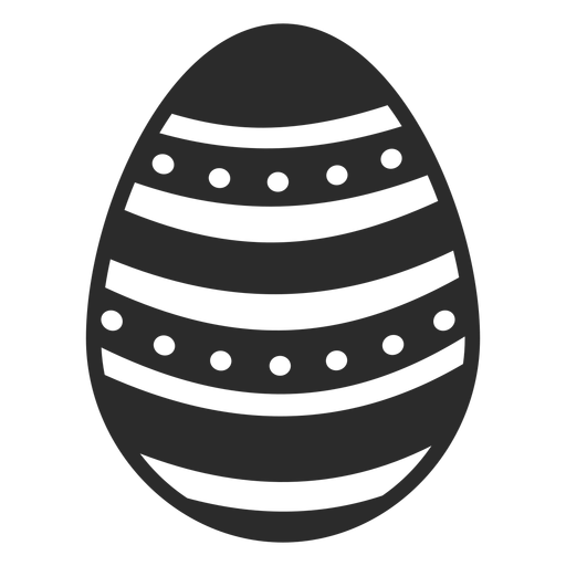 Egg Easter Painted Easter Egg Spot Stripe Easter Egg Pattern Silhouette Transparent Png Svg Vector File