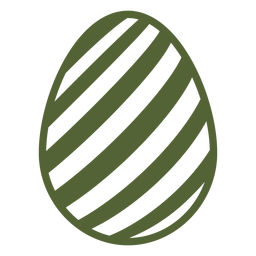 Egg easter painted easter egg stripe easter egg pattern silhouette PNG Design