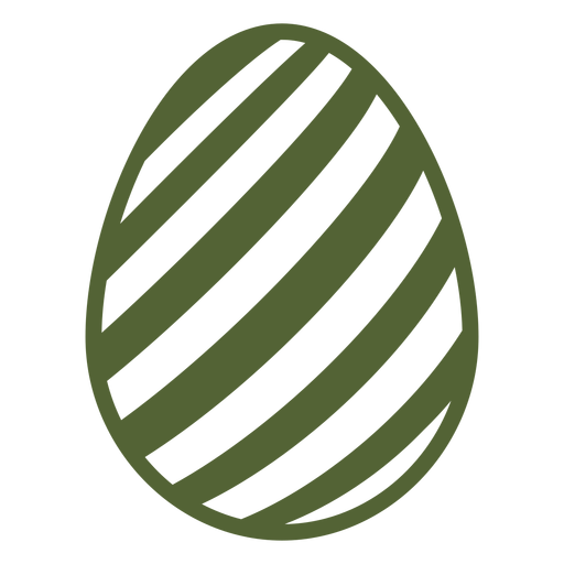 Egg easter painted easter egg stripe easter egg pattern silhouette PNG Design