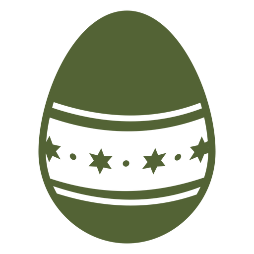 Egg easter painted easter egg stripe easter egg pattern spot star silhouette PNG Design