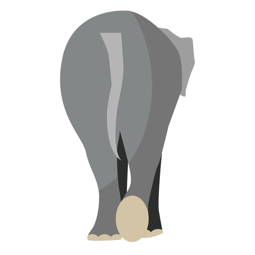 Elefantenschwanz flach PNG-Design