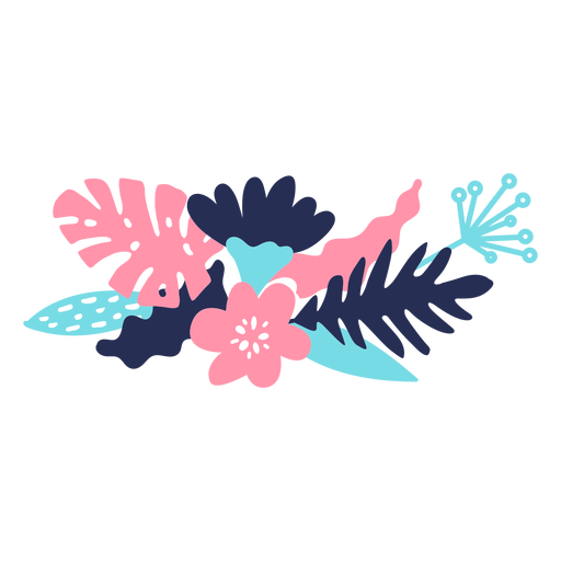 Blütenknospenblatt Blütenblattstiel flach PNG-Design