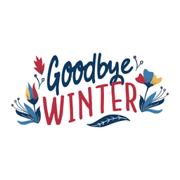 Flower goodbye winter bud petal stem spring leaf flat Flower goodbye winter bud petal stem spring leaf flat