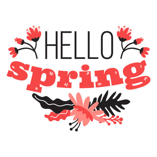 Blume hallo Frühlingsknospe Blütenblatt Stielblatt flach PNG-Design