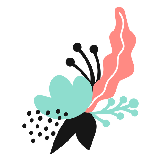 Flower pollen bud petal leaf stem flat Transparent PNG Flower pollen bud petal leaf stem flat Transparent PNG
