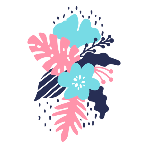 Bot?o de flor p?tala folha p?len plano Desenho PNG