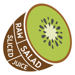 Kiwi raw salad sliced juice flat Kiwi raw salad sliced juice flat