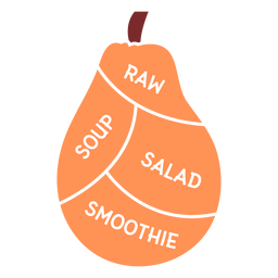 Batido de papaya con ensalada cruda batido plano Diseño PNG