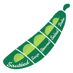Sopa de guisantes salteada ensalada al vapor hornear plano Diseño PNG