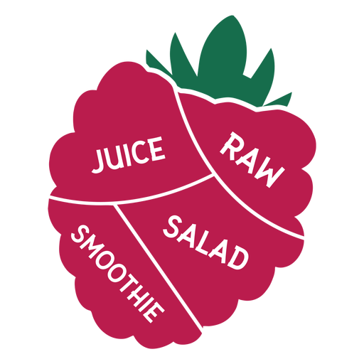 Smoothie de salada de suco cru de framboesa Desenho PNG