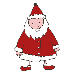 Esboço de trenó de casaco de barba de Papai Noel Esboço de trenó de casaco de barba de Papai Noel