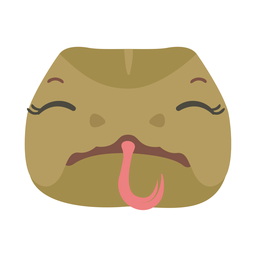 Pegatina plana de lengua bifurcada de pestañas de serpiente