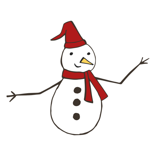 snowman hat and scarf