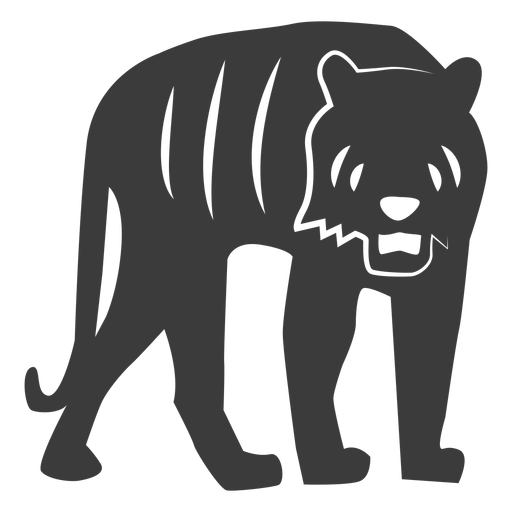 Tiger Streifen Fell Silhouette PNG-Design