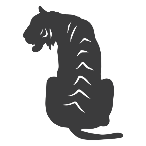 Download Tiger stripe silhouette - Transparent PNG & SVG vector file