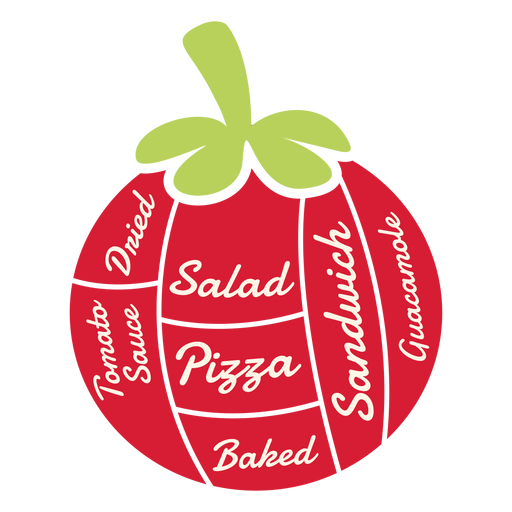 Salada de tomate seco pizza sandu?che cozido guacamole molho de tomate liso Desenho PNG