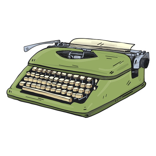 Typewriter button typing illustration PNG Design