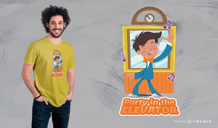 Party Elevator T-Shirt Design Party Elevator T-Shirt Design