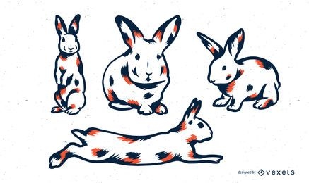 Conjunto de tons Rabbit Duo