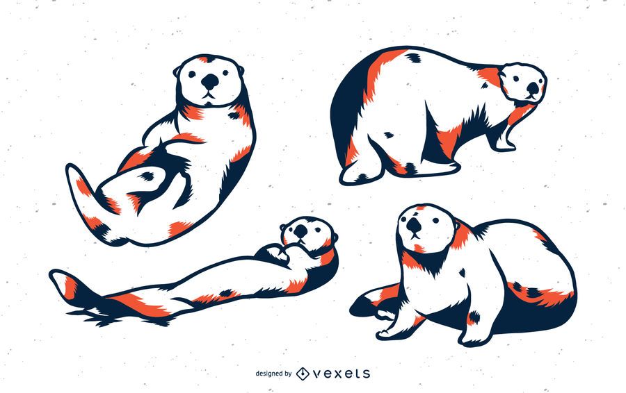 Sea Otter Duo Tone Set Sea Otter Duo Tone Set