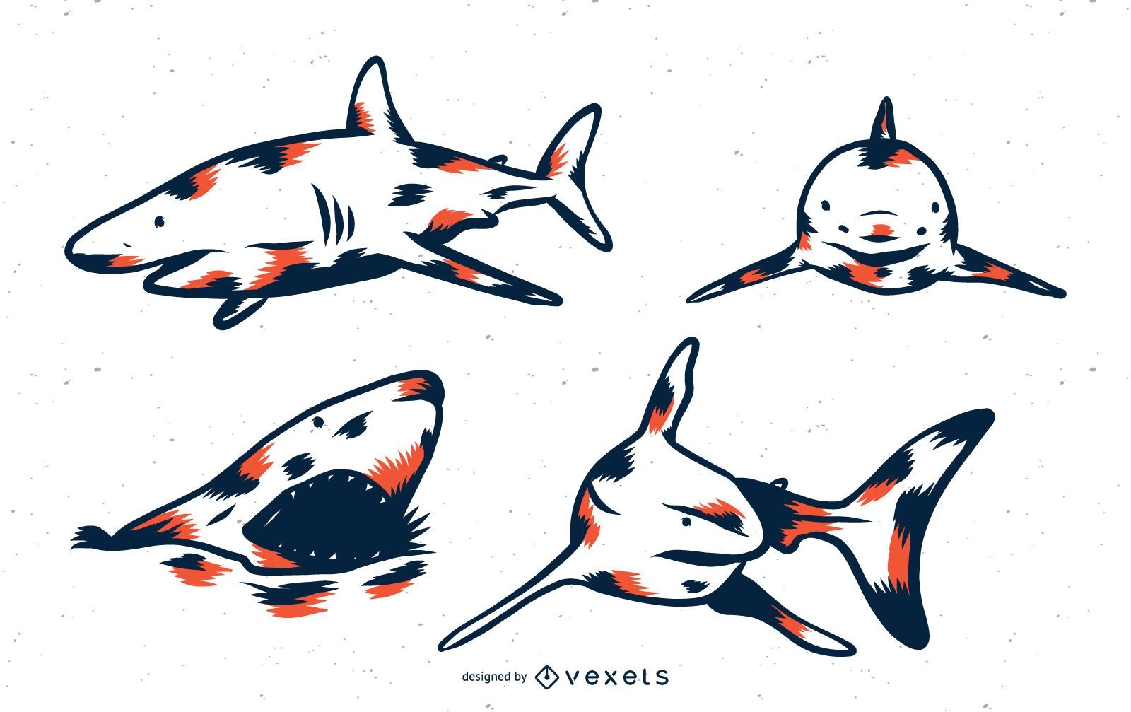 Conjunto de tons Shark Duo