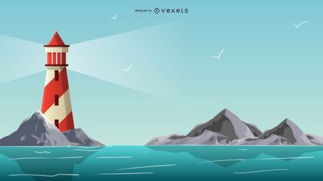 Faro, ilustración, diseño Faro, ilustración, diseño