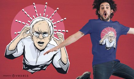 Angry Bernie Sanders T Shirt Design Angry Bernie Sanders T-Shirt Design