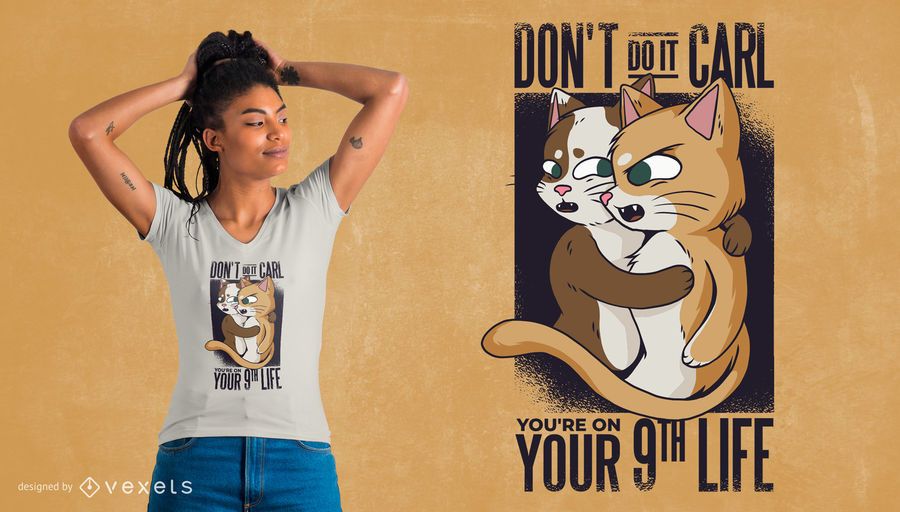 Funny Cats T-Shirt Design Funny Cats T-Shirt Design