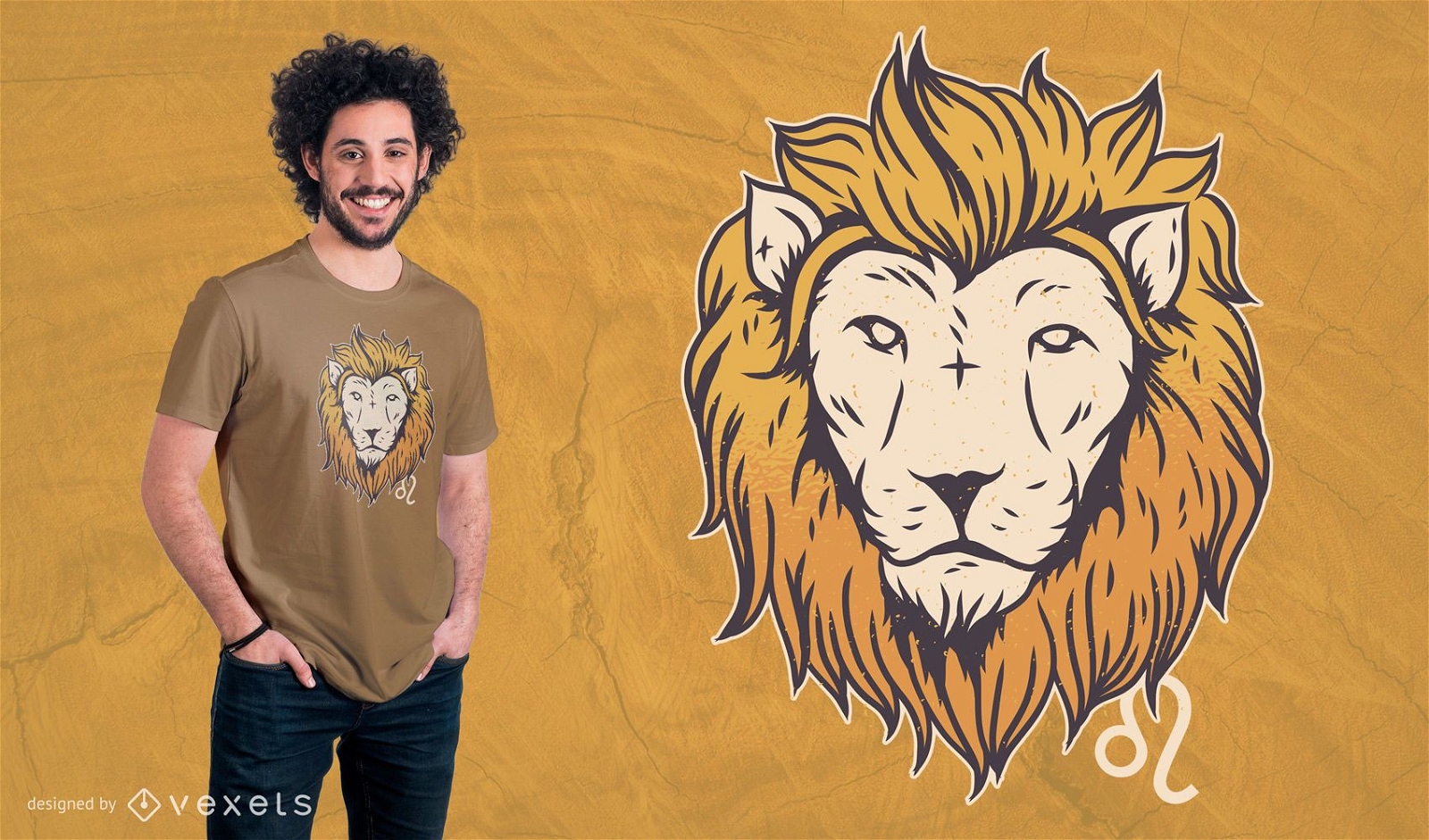 Leo Zodiac Sign T-shirt Design