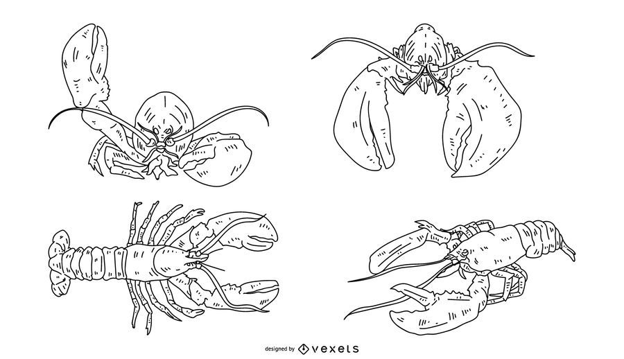 Lobster Stroke Set Lobster Stroke Set