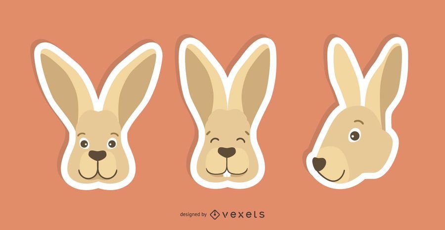 Rabbit Sticker Set Rabbit Sticker Set