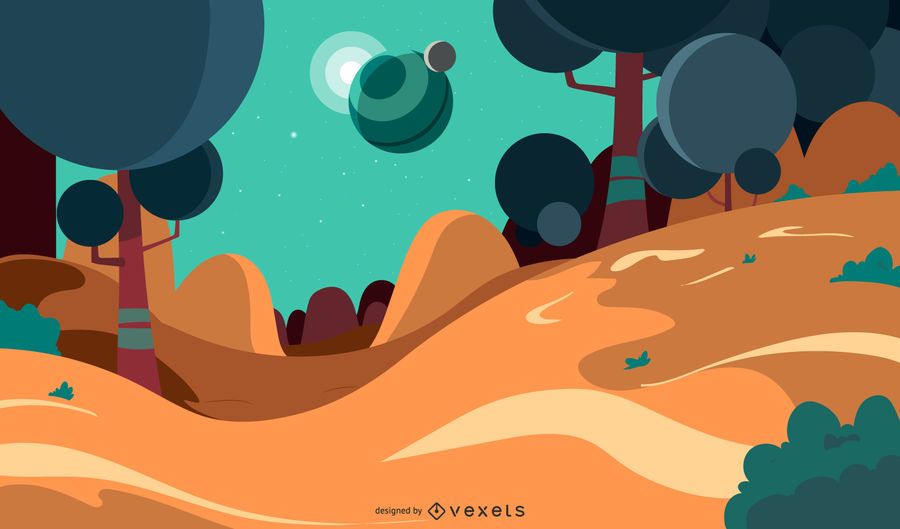 Ilustração de fundo de fantasia Ilustração de fundo de fantasia