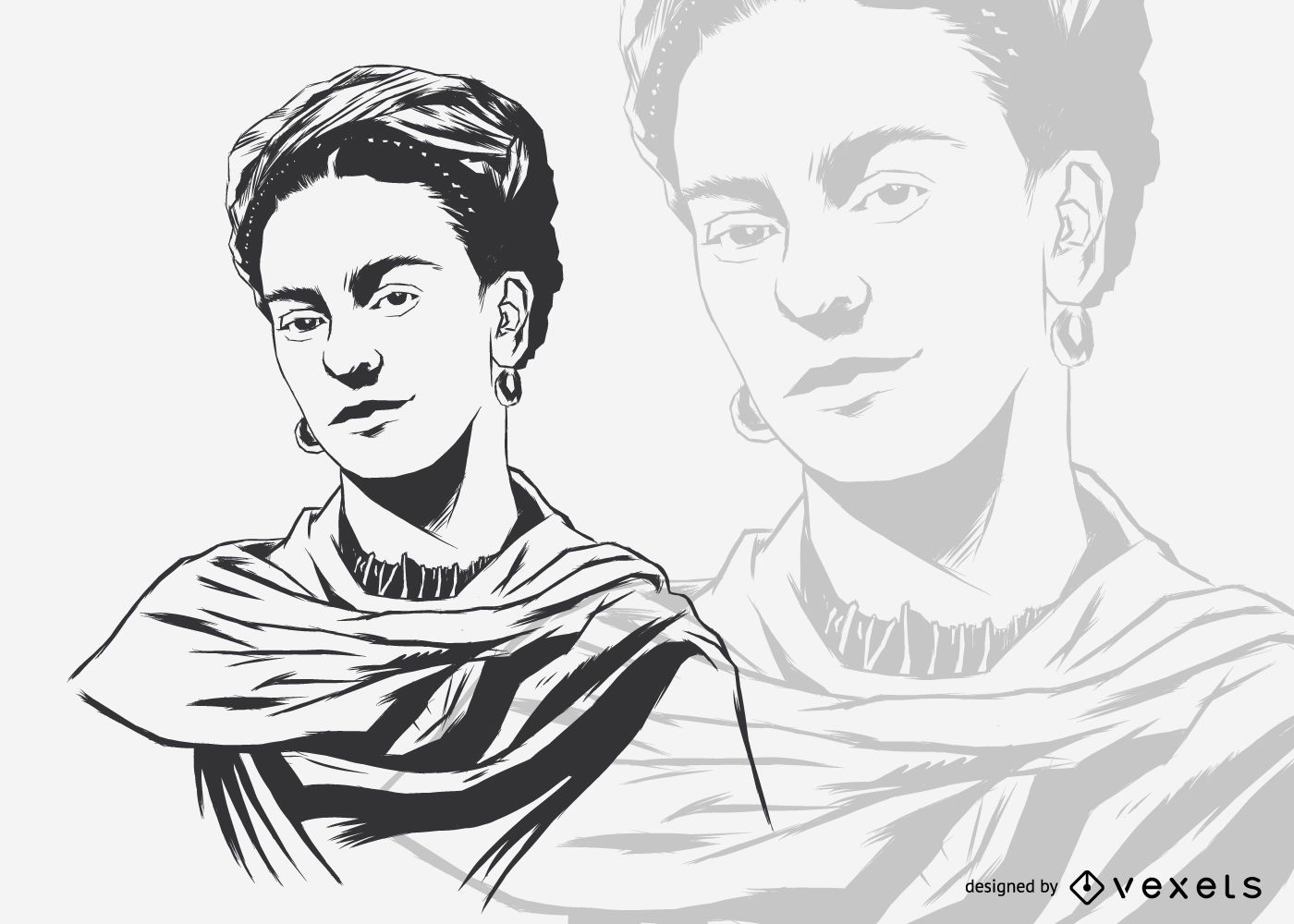 Ilustração de Frida Kahlo
