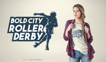 Projeto do t-shirt de Derby do rolo Projeto do t-shirt de Derby do rolo