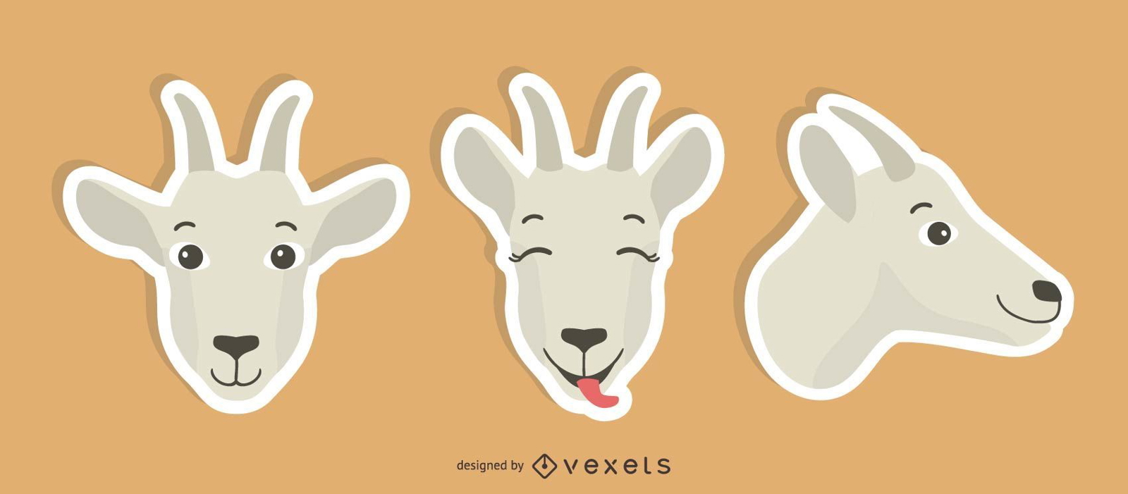 Goat Sticker Set