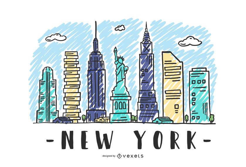 New York USA Skyline Design New York USA Skyline Design