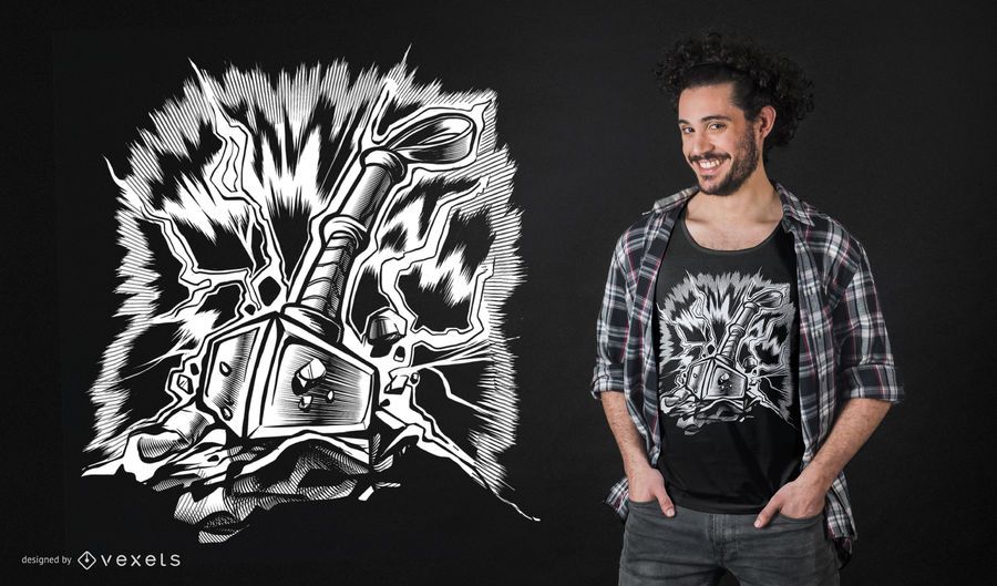 Viking Hammer T-Shirt Design Viking Hammer T-Shirt Design