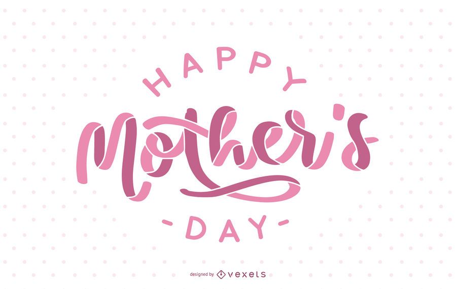 Diseño de letras rosa feliz día de la madre Diseño de letras rosa feliz día de la madre