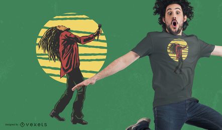 Rastafari Singer T-Shirt Design Rastafari Singer T-Shirt Design