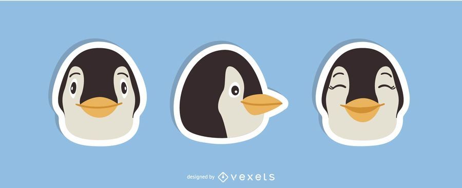 Penguin Sticker Set Penguin Sticker Set