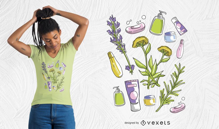 Beauty Elements T-Shirt Design Beauty Elements T-Shirt Design
