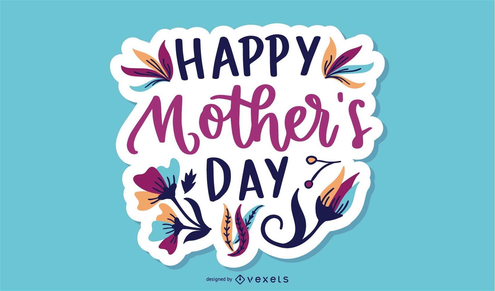 Design de letras para o dia das mães