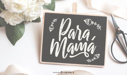 Diseño del mensaje del día de la madre Diseño del mensaje del día de la madre