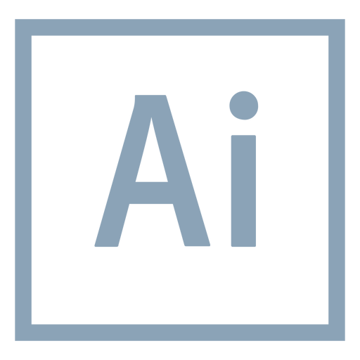 Ícone de ai do ilustrador Adobe Desenho PNG