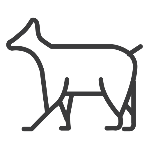Animal cattle divinity stroke PNG Design