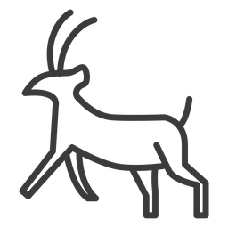 Golpe de divinidad de cuerno de cabra animal Diseño PNG