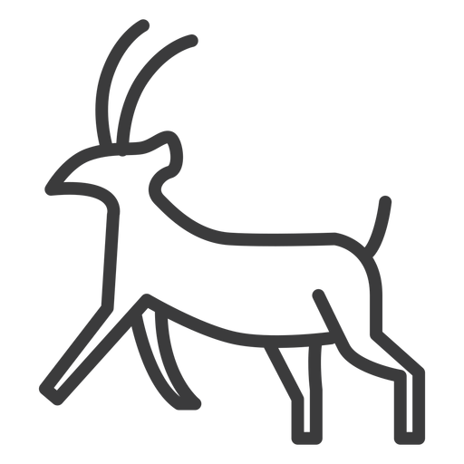 Golpe de divinidad de cuerno de cabra animal Diseño PNG