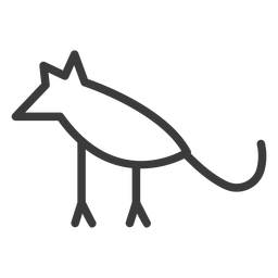 Golpe de pierna de ratón animal Diseño PNG